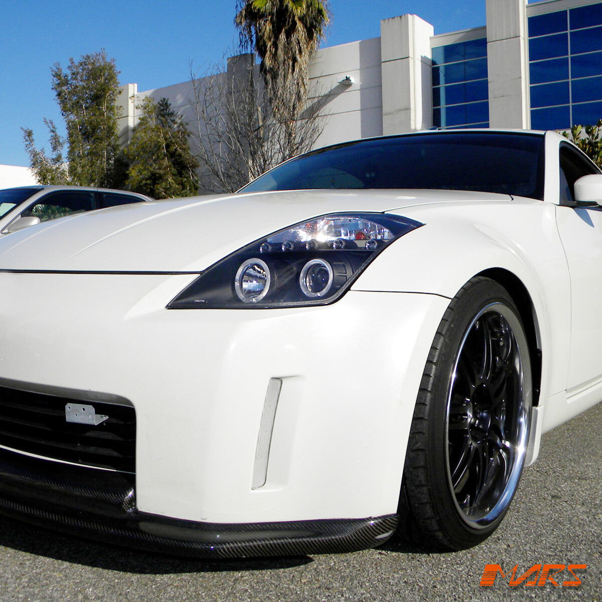 Black LED DRL HALO Projector Head Lights for Nissan 350Z Z33 2003-2005 Fairlady