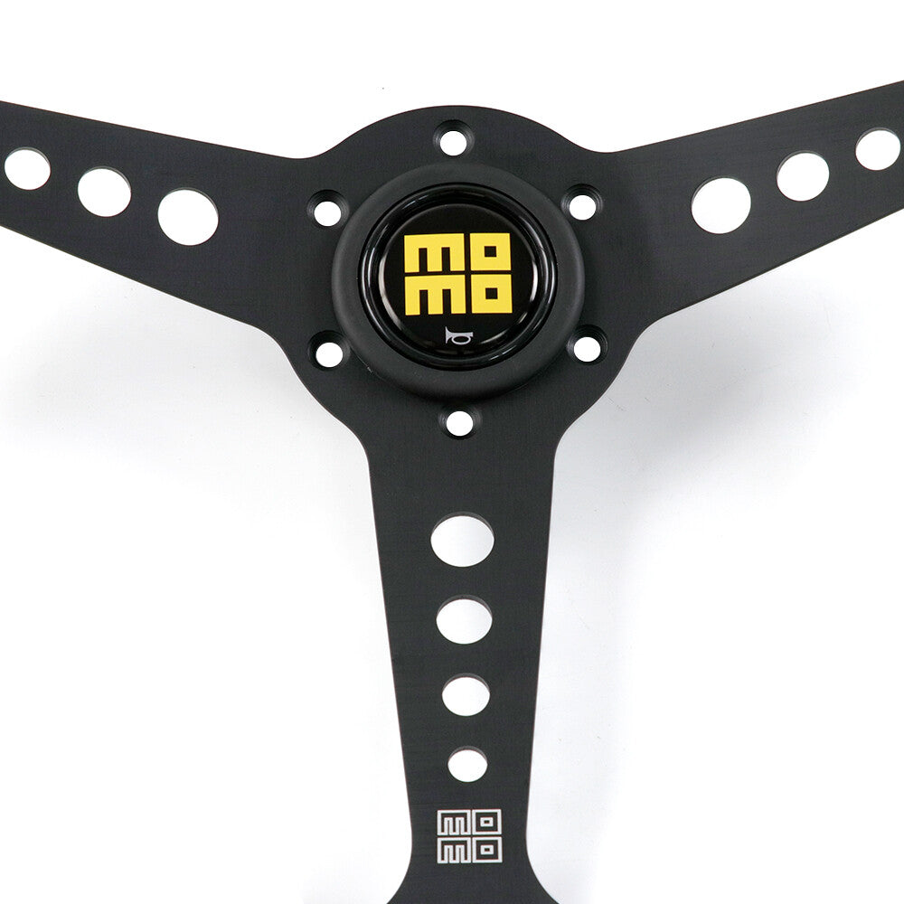 360Mm MOMO CALIFORNIA Genuine Leather Sport Steering Wheel