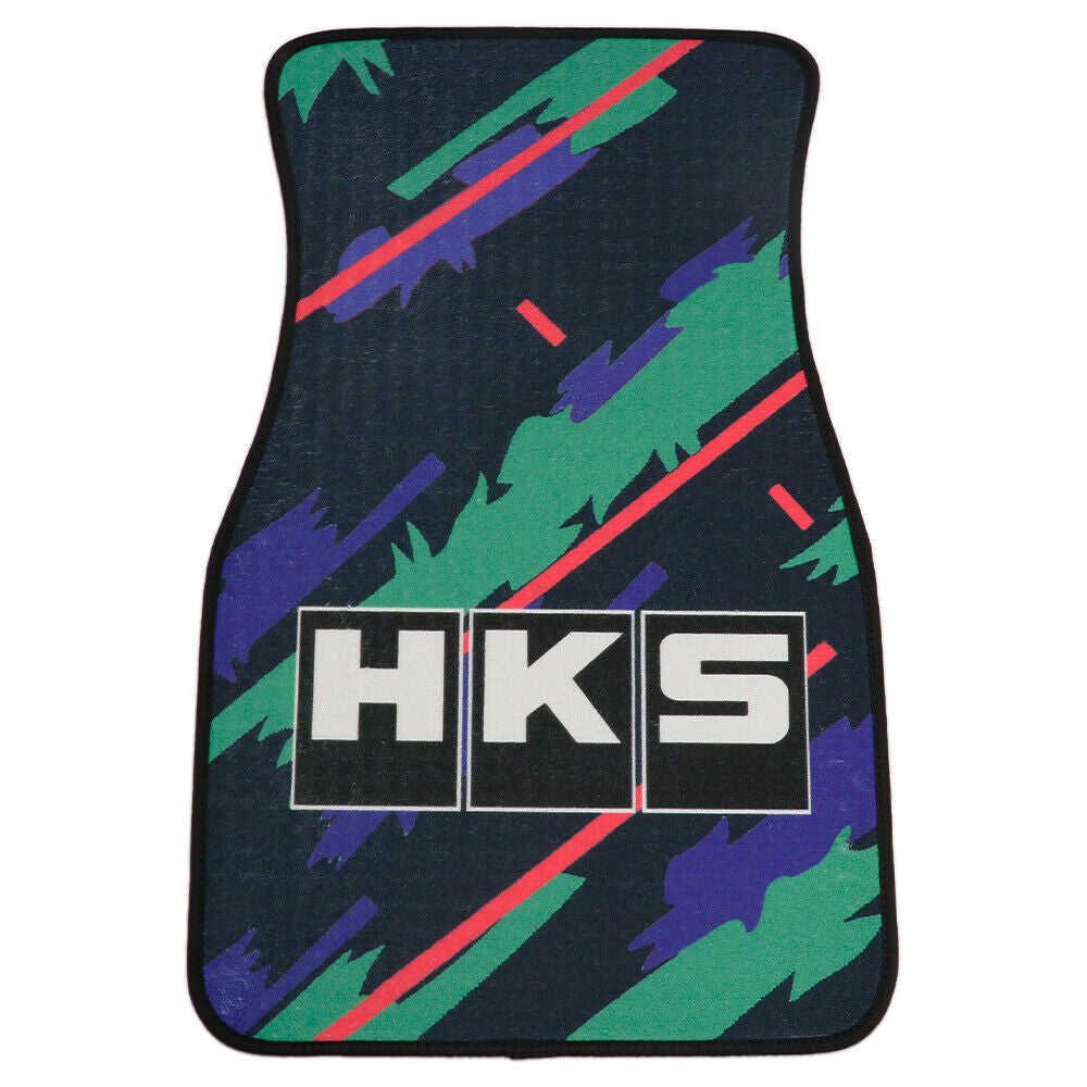 4Pcs/Set JDM HKS Le Mans Confetti Fabric Floor Mats Car Interior Carpets