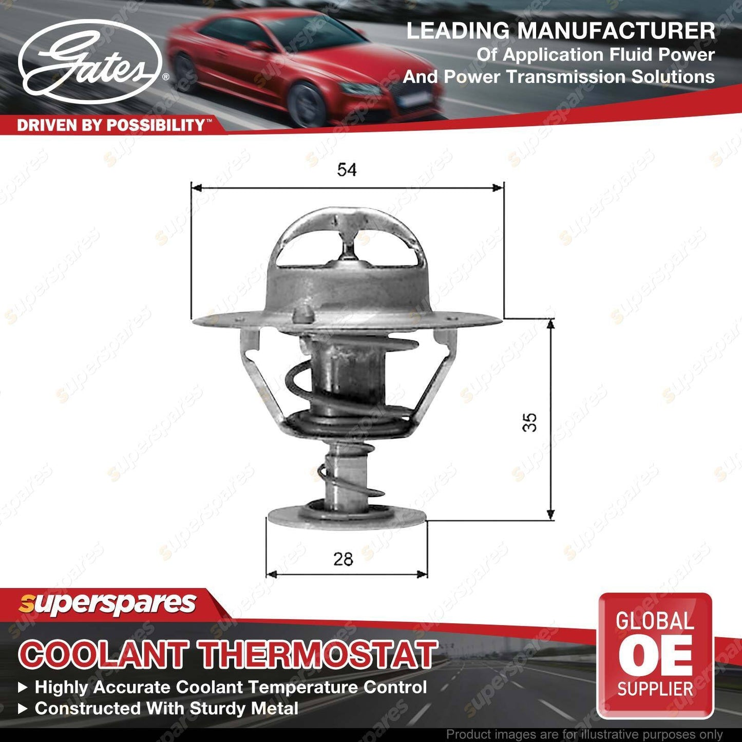 Gates Thermostat + Gaskets for Nissan 100NX 180 SX 200 SX Bluebird Caravan Largo