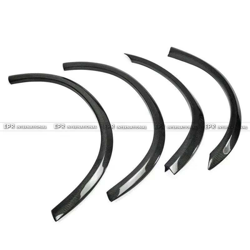 Car Styling for Nissan R34 GTR Superior AC Style Carbon Fiber Fender Flares 4Pcs Glossy Fibre Finish Wheel Arch Body Kit Trim