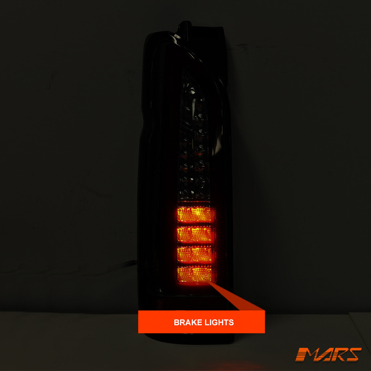 Smoked Black Full LED 3D Stripe Tail Lights for Toyota Hiace VAN 05-18 Taillight