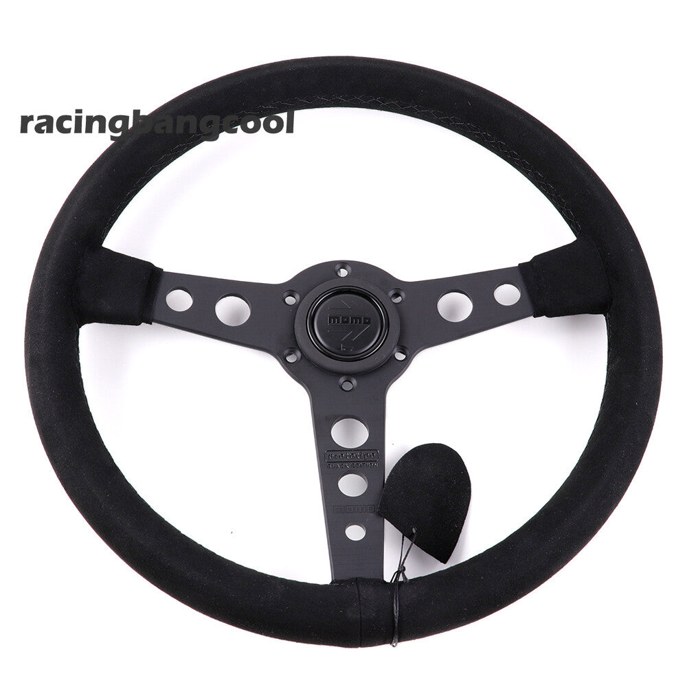 MOMO P5 BLACK EDITION Prototipo 350Mm/14Inch Suede Sport Steering Wheel