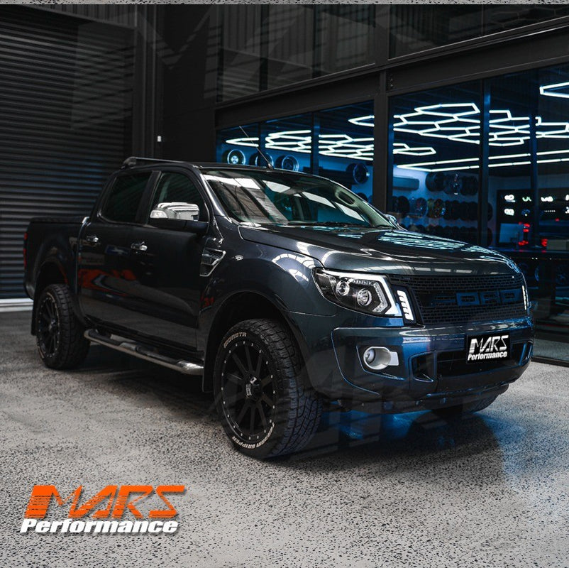 DRL LED Projector Sequential Indicator Head Lights for Ford Ranger PX MK1 11-15