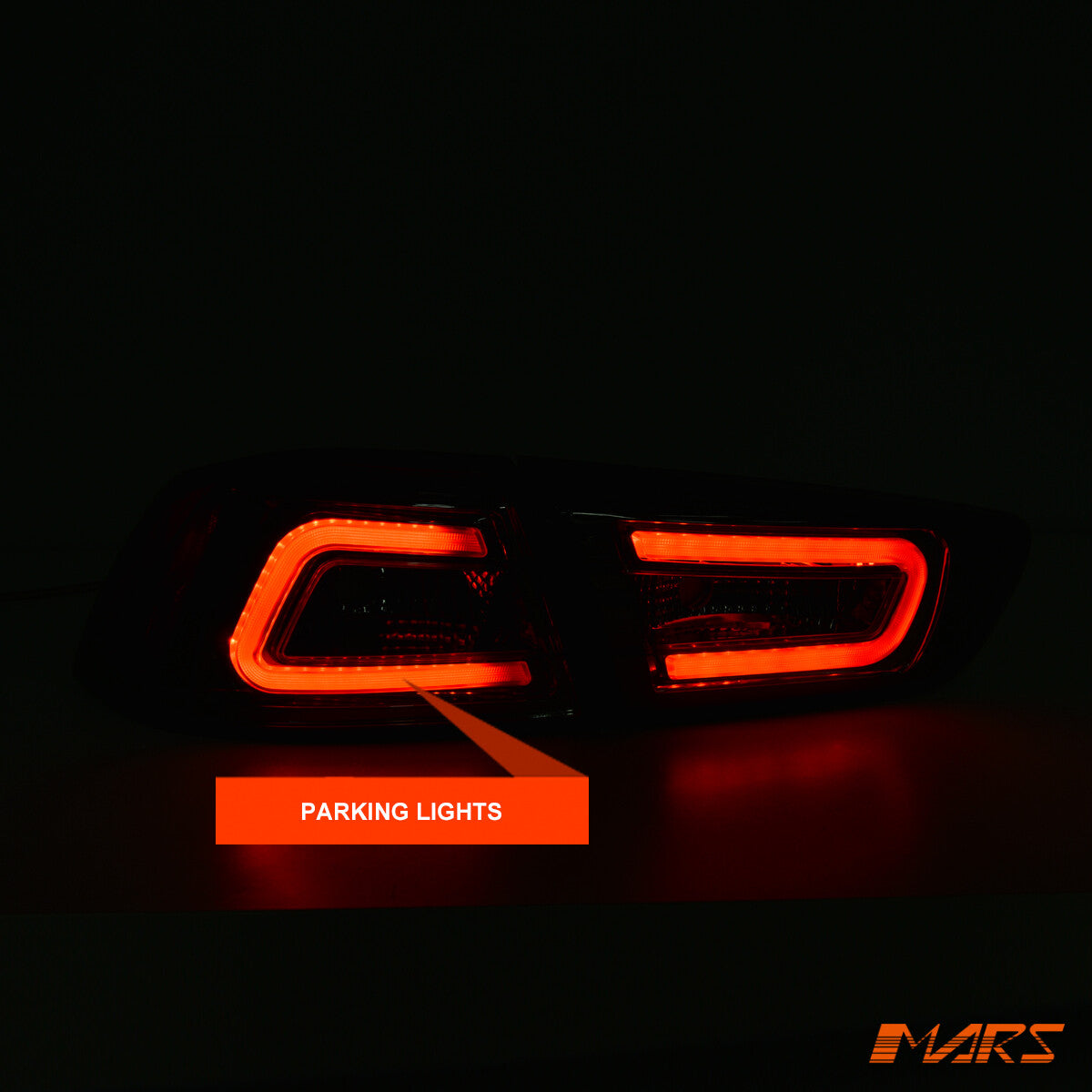 MARS Full Smoked LED Tail Lights for MITSUBISHI LANCER CJ CF SEDAN 07-19 EVO X