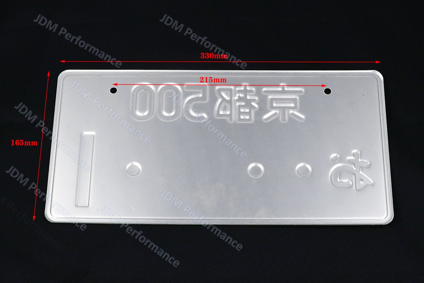 Universal White&Black Japanese Style License Plate Frame Aluminum License Number