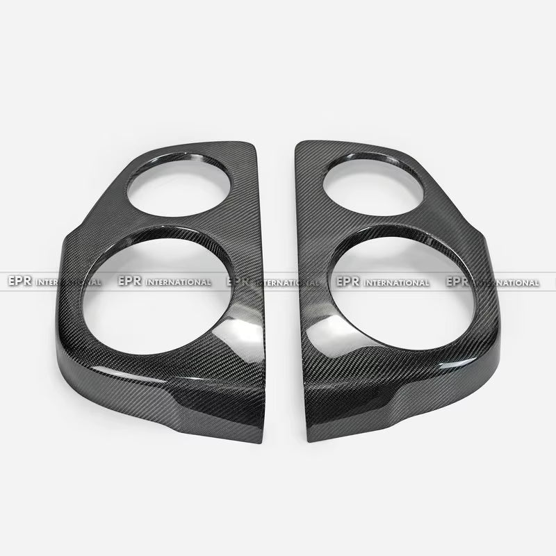 For Nissan Skyline R34 GTR OEM Style Carbon Fiber Tail Light Covers (2PC) - Direct Fit