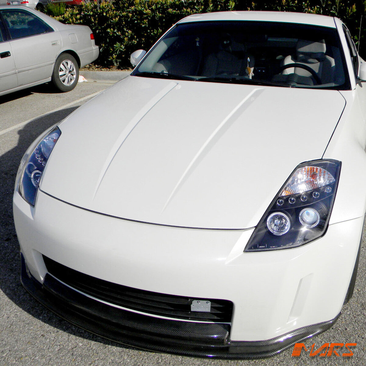 Black LED DRL HALO Projector Head Lights for Nissan 350Z Z33 2003-2005 Fairlady
