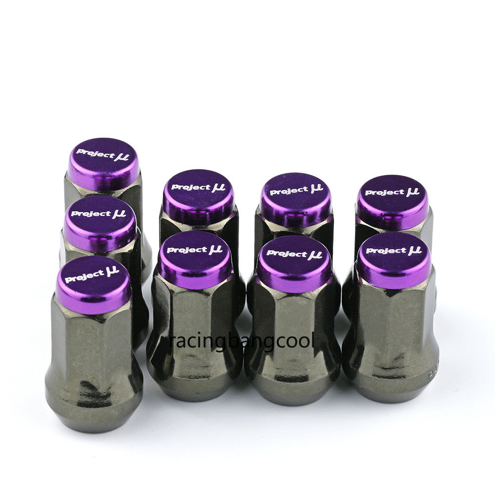 M12X1.25 Project MU Purple Composite SPEC Steel Wheel Nuts Wheel Rims Lug Nuts