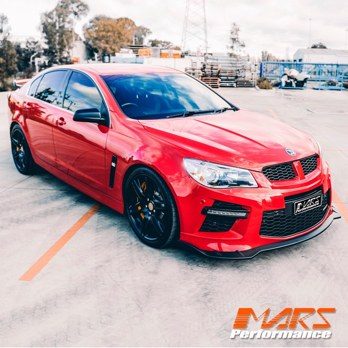 Matt Black Front Bumper Bar Lip Spoiler for HSV GEN-F GTS & Maloo GTS Bodykit VF