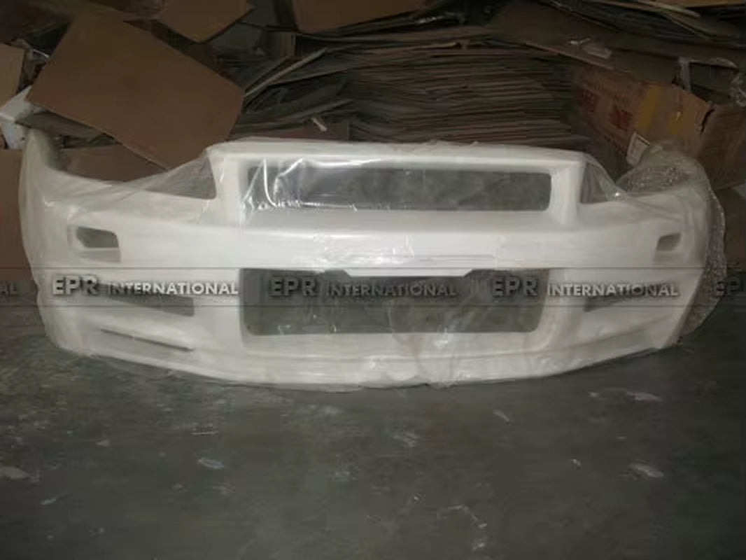 For Nissan Skyline R34 GTR NISMO Z-Tune Style Front Bumper - Dry Carbon Fiber/Frp 1999-2002