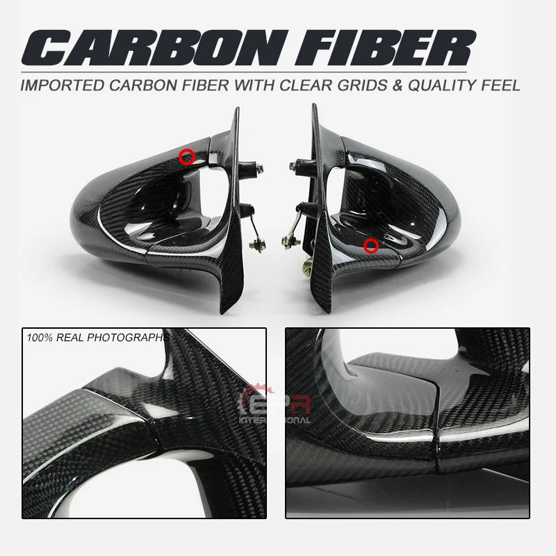 For Nissan Skyline GTR R34 RHD Carbon Aero Side Rear View Mirror Repalcement (Right Hand Drive Vehicle) Rearview Mirrors