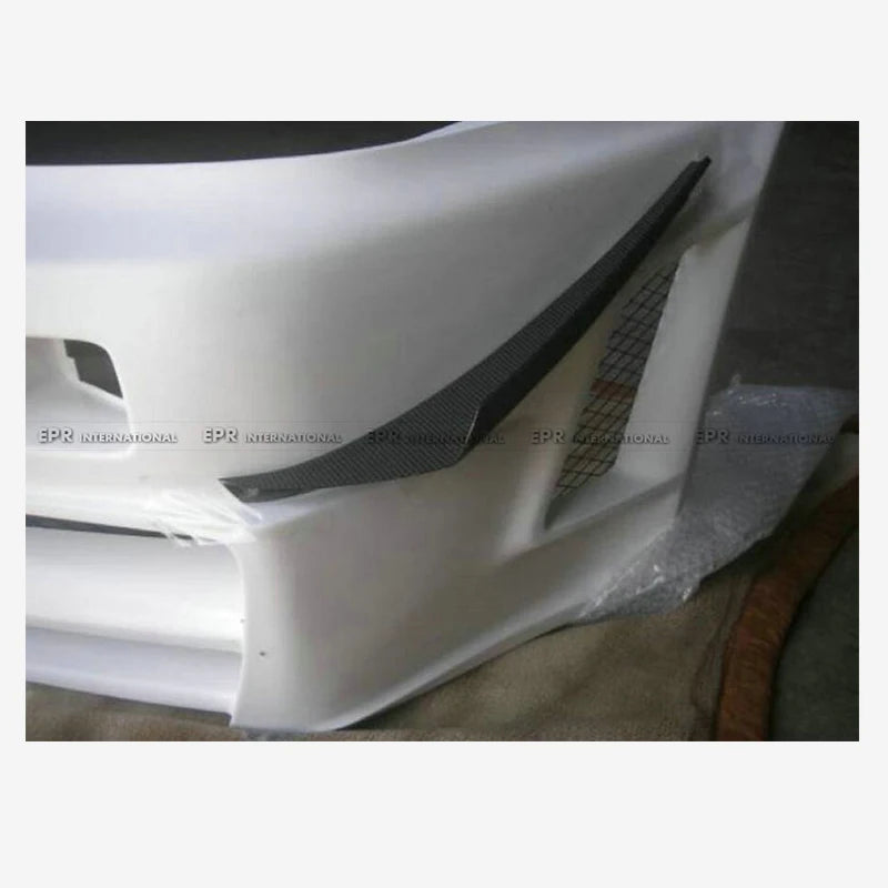 For Nissan Skyline R34 GTR Z-Tune Style Front Bumper Canards (2PCS) Real Carbon Fiber Aero Splitters Nismo 99-02