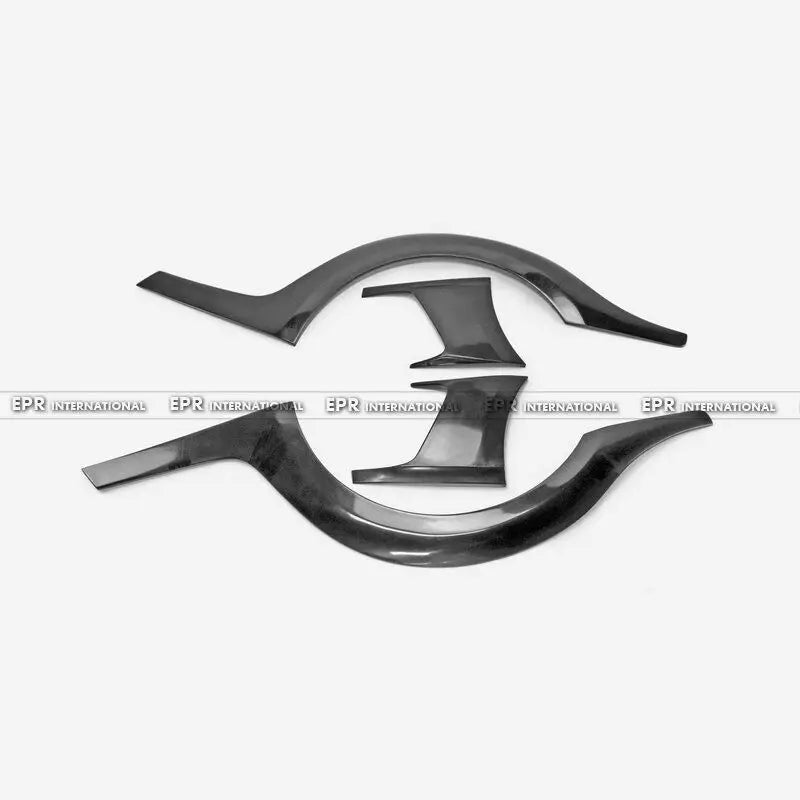 For Nissan R35 GTR 08-17 Rear Fender Flares W/Bumper Spats Addon FRP Unpainted