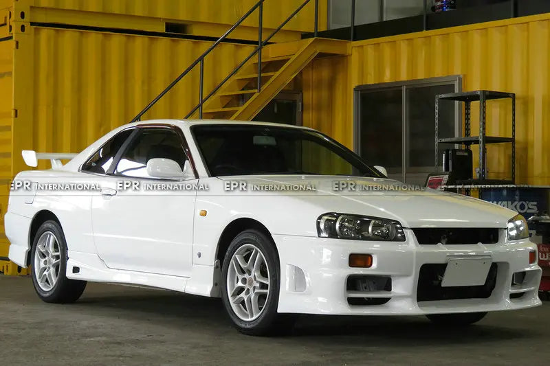 For Nissan Skyline R34 GTT TS Style FRP Front Bumper - OEM Fit 1998-2002