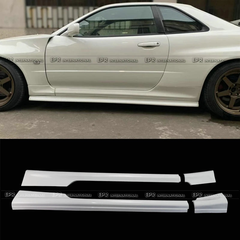 Glass Fiber for R34 GTT GTR Conversion Kit OE Side Skirt 2Pcs (Can Only Fitted with Conversion Front & Rear Fender)