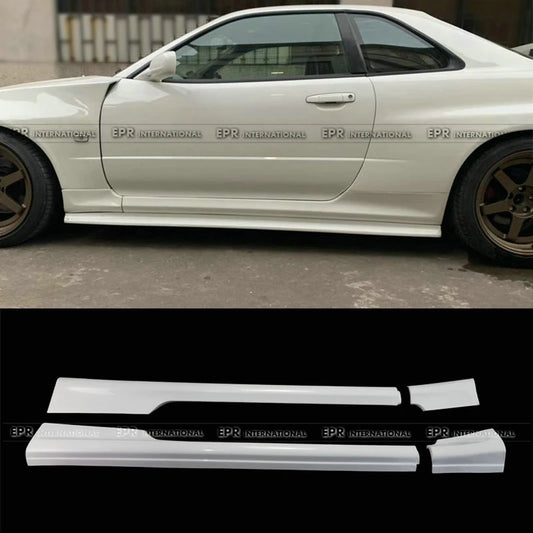 Glass Fiber for R34 GTT GTR Conversion Kit OE Side Skirt 2Pcs (Can Only Fitted with Conversion Front & Rear Fender)