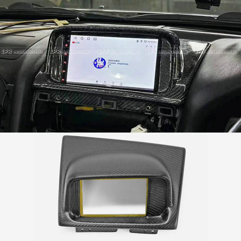 For Nissan Skyline R34 GTR GTT 7 Inch LCD MFD Multi-Function Display Cover Panel Trim Replacement Accessories 1999-2002