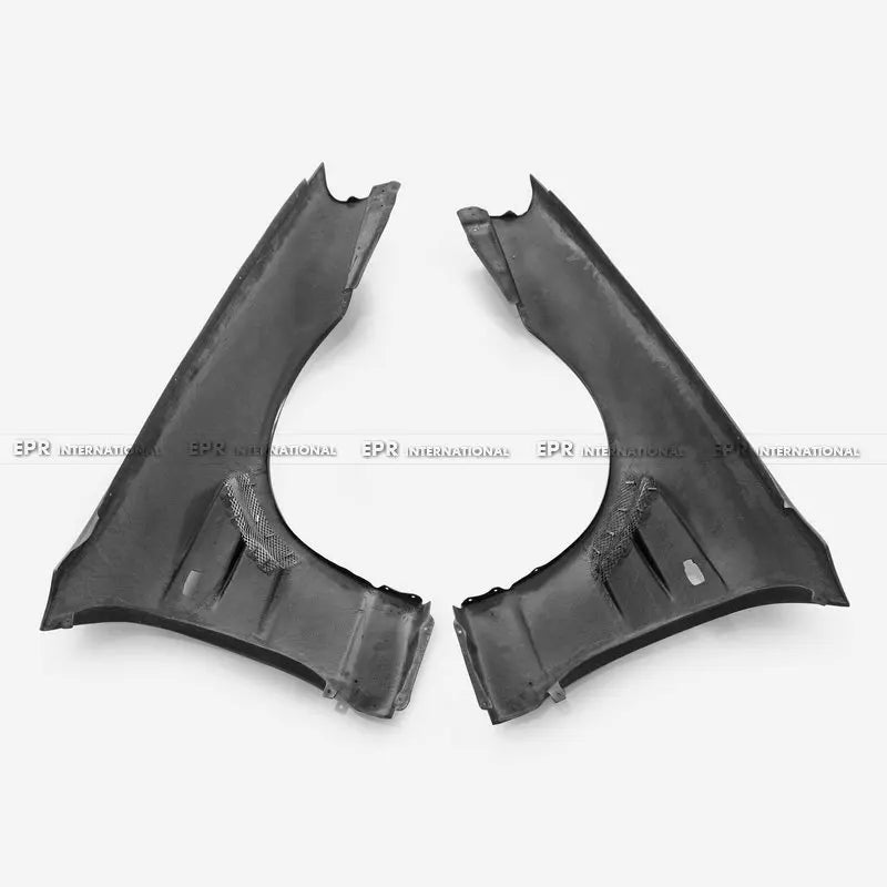 For Nissan Skyline R34 GTR BN Style Carbon Fiber/Glass Fiber Front Fenders - Widebody Replacement Pair 1999-2002