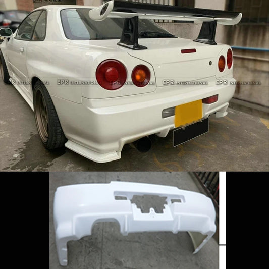 For Nissan Skyline R34 GTT ESB Style FRP Rear Bumper - OEM Fit 1998-2002