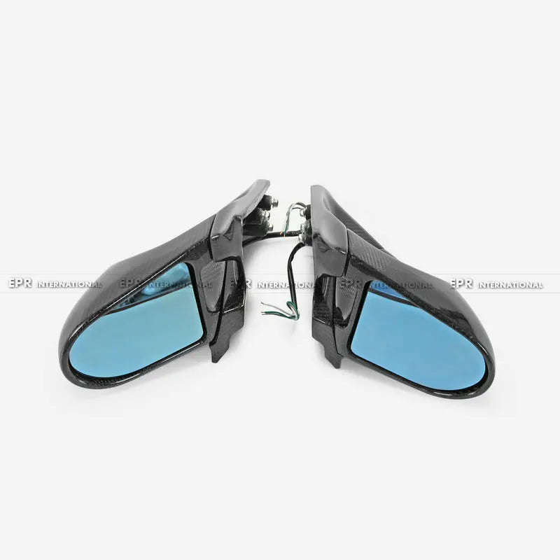 For Nissan Skyline R34 GTR/ER34 Carbon Fiber Aero Mirrors (RHD) - JDM Power Folding 1999-2002