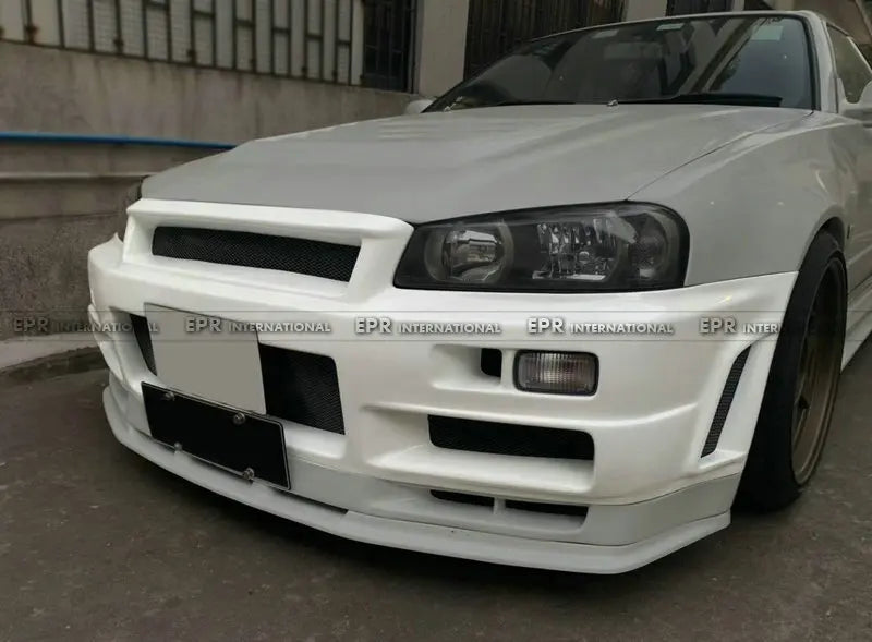 For Skyline R34 GTT GTR Conversion Kit Stune Front Bumper(Can Only Fitted with Conversion Hood)