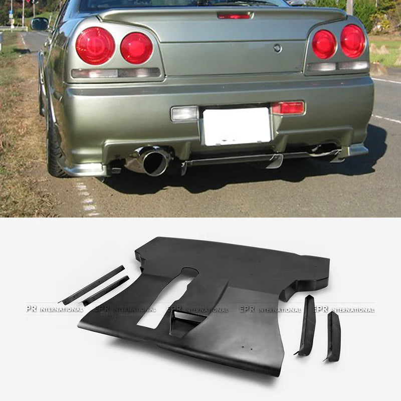 For Nissan Skyline R34 GTT ESB Style FRP Rear under Diffuser - OEM Fit 1998-2002