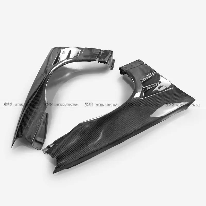 For Nissan Skyline R34 GTR BN Style Carbon Fiber/Glass Fiber Front Fenders - Widebody Replacement Pair 1999-2002