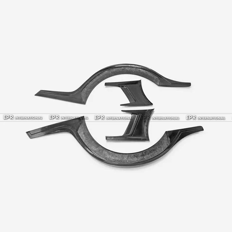 For Nissan R35 GTR 08-17 Rear Fender Flares W/Bumper Spats Addon FRP Unpainted