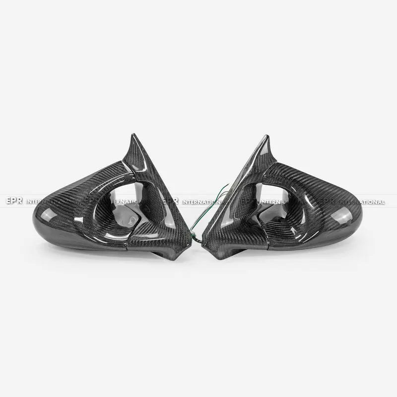 For Nissan Skyline R34 GTR/ER34 Carbon Fiber Aero Mirrors (RHD) - JDM Power Folding 1999-2002