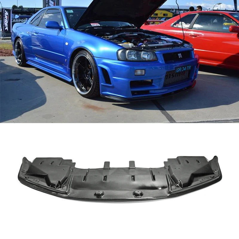 For Skyline R34 GTR OEM Front Bumper Bottom Lip with Undertray