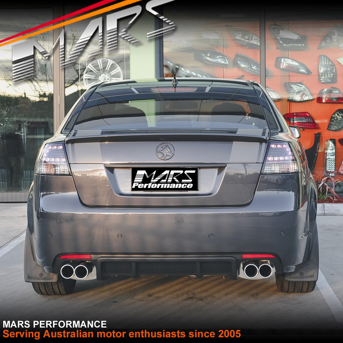 Black LED Tail Lights for Holden Commodore VE Sedan Omega SV6 SS-V Series 1 2