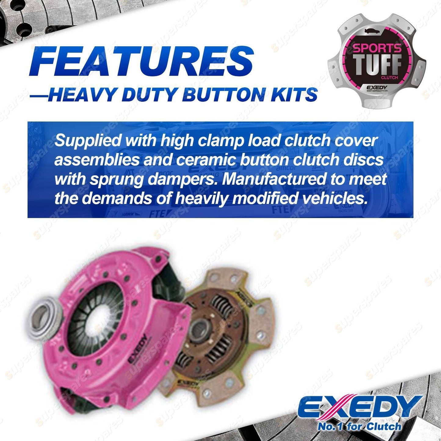 Exedy Extra HD Button Clutch Kit for Nissan 180SX 200SX SILVIA S13 S14 SR20DET