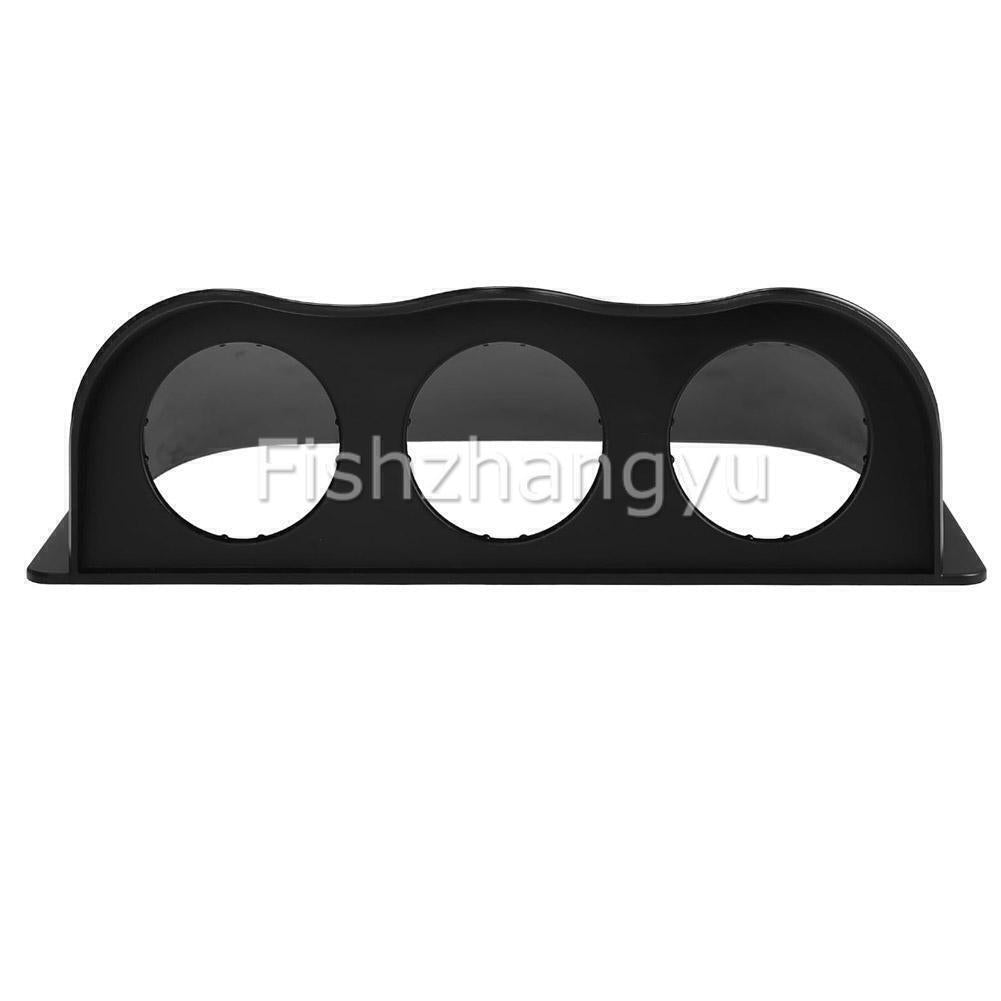 52Mm 2" Triple 3 Hole Dashboard Gauge Holder Pod Car Meter Mount Bracket Black