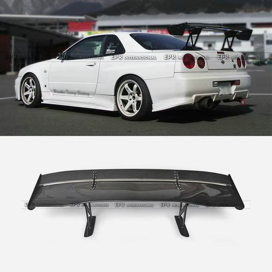 For Skyline R34 GTR GTT VC Type GT Spoiler 1600Mm (Street Version Low Stand 290Mm)