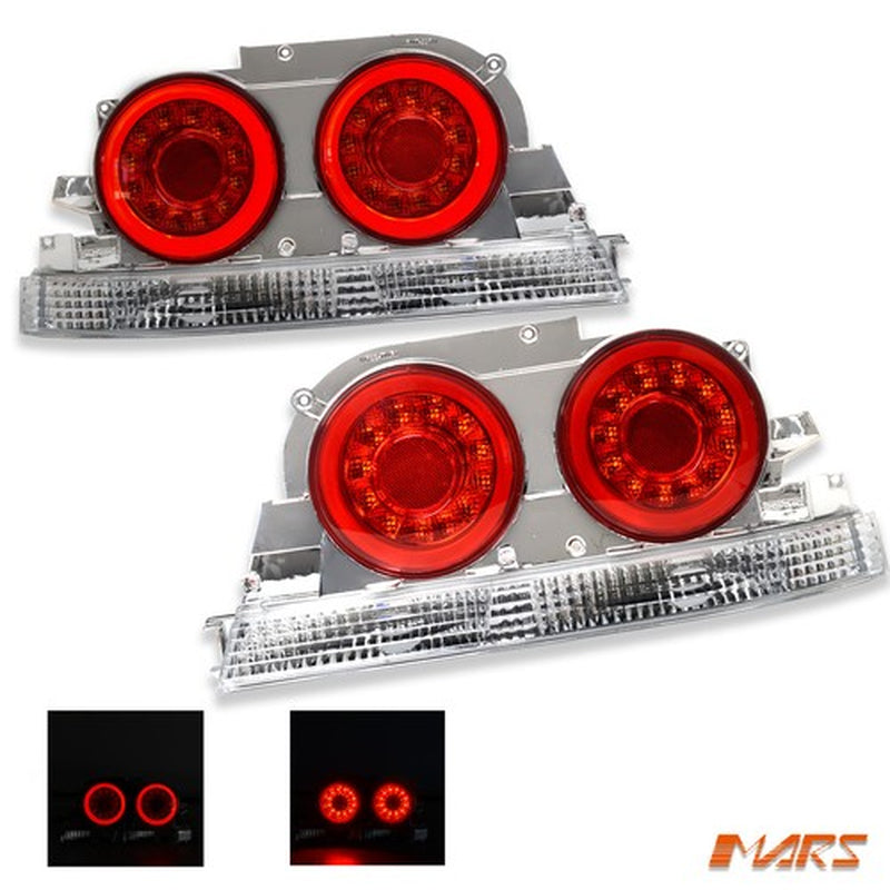 R35 GTR Style Red LED Tail Lights for R33 Skyline Coupe GTS-T GT-R GT-T RB250DET