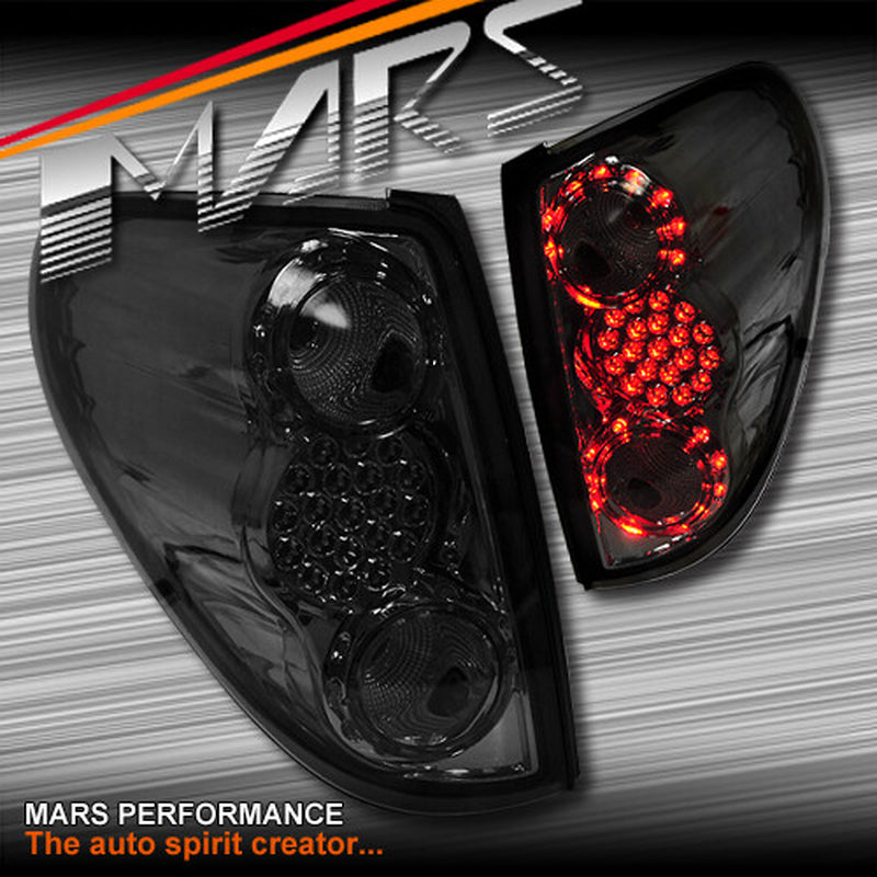Smoked Black LED Tail Lights for MITSUBISHI TRITON 2006-2014 ML MN UTE PICK UP