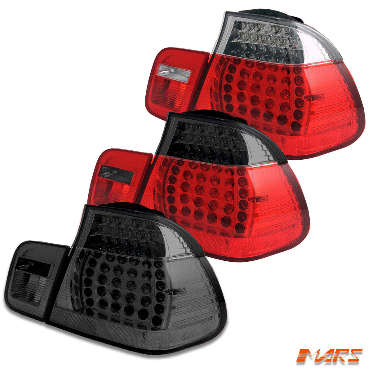 Red LED Tail Lights for BMW 3 E46 99-02 Coupe 320Ci 323Ci 325Ci 328Ci 330Ci M3