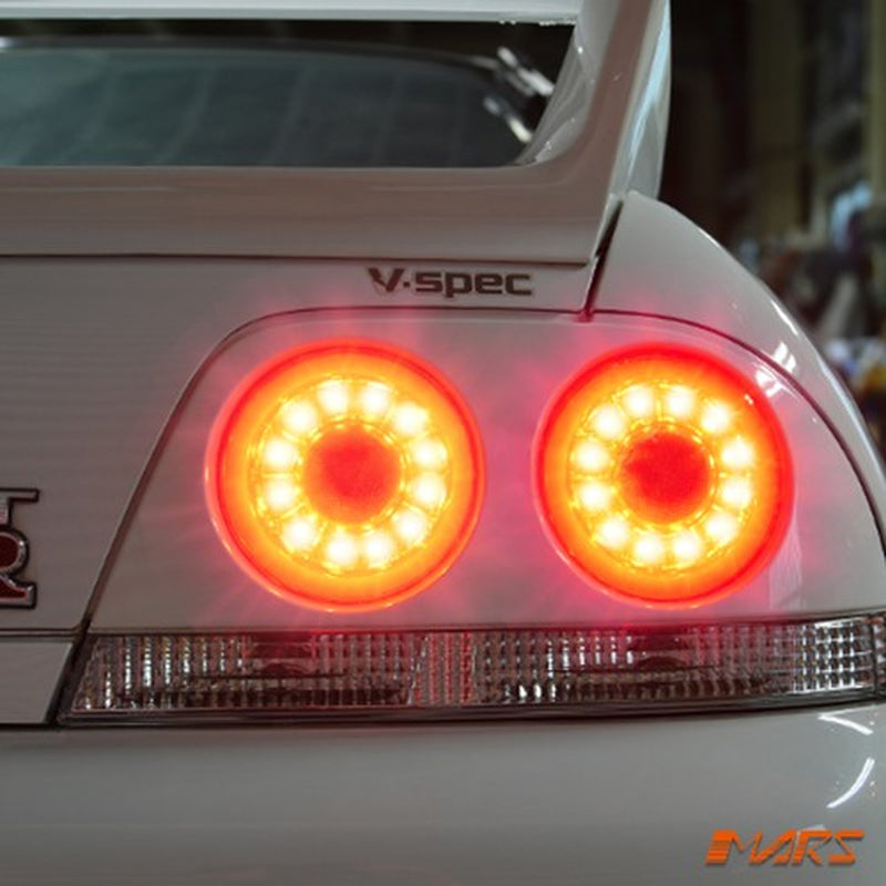 R35 GTR Style Red LED Tail Lights for R33 Skyline Coupe GTS-T GT-R GT-T RB250DET