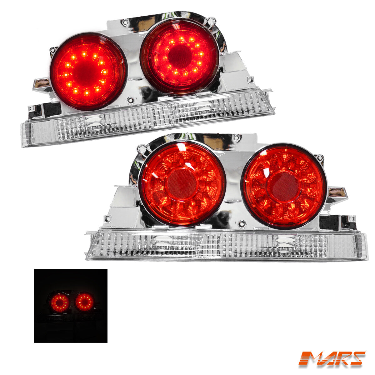 Red LED Tail Lights for Nissan R33 Skyline Coupe GTS-T GT-R GT-T RB250DET JDM