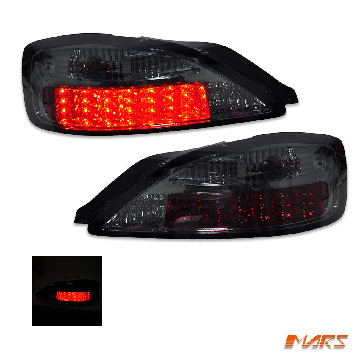 YOSHIO STYLE Smoked Black LED Tail Lights for NISSAN Silvia 200SX S15 Coupe