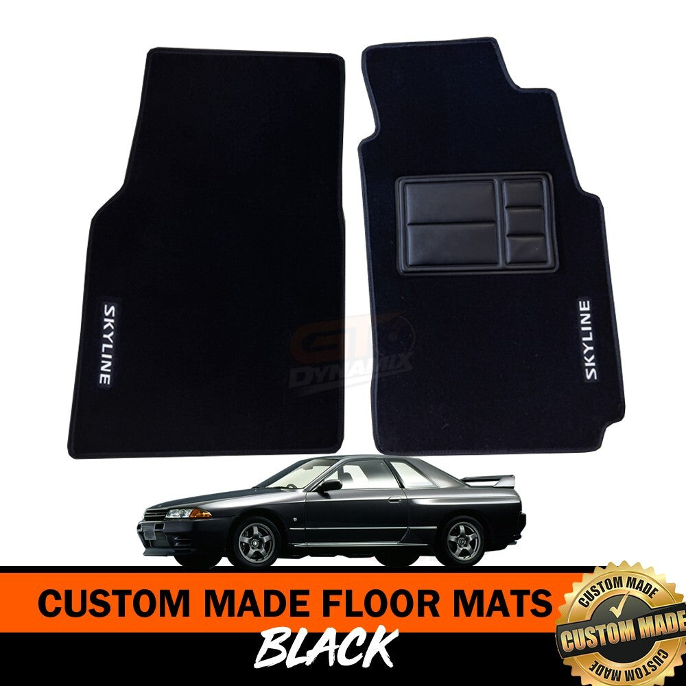 Front Custom Floor Mats + DASH MAT Nissan R32 Skyline GTS-T GTS GT-R 1989-93