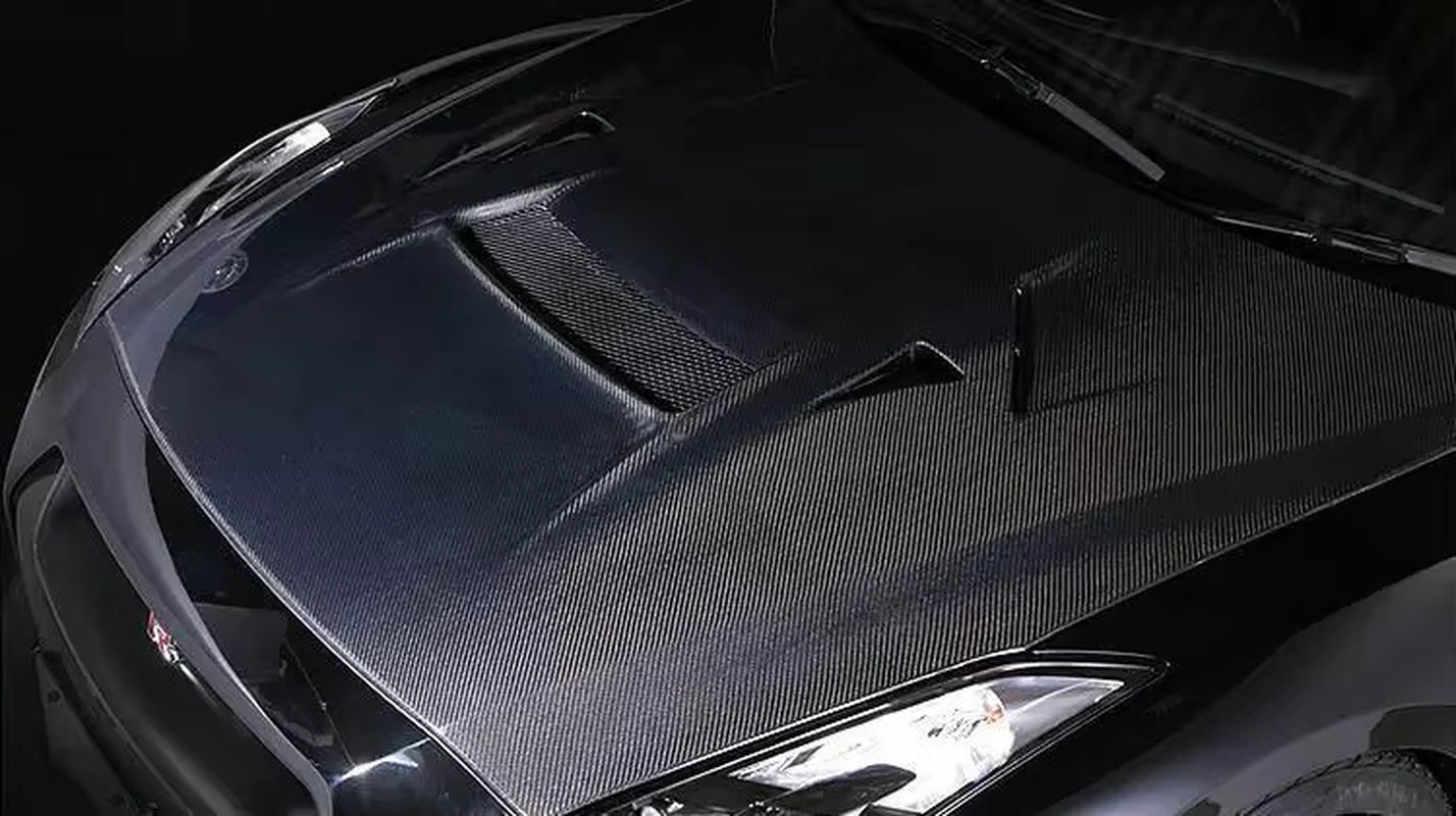 R35 GTR VRS Style Style Hood (With Water Tray)