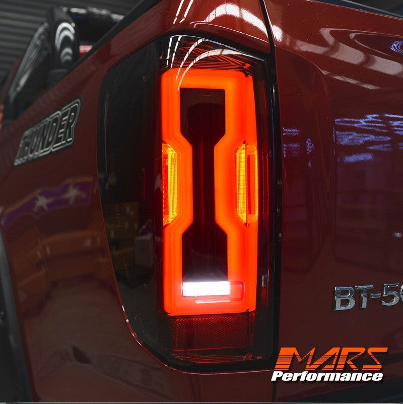 Smoke Full LED Sequential Indicator Tail Lights for MAZDA BT-50 UTE TF 2020-2024