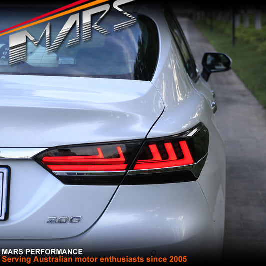 3D Stripe Bar Full LED Sequential Indicator Tail Lights for Toyota Camry 2018-22