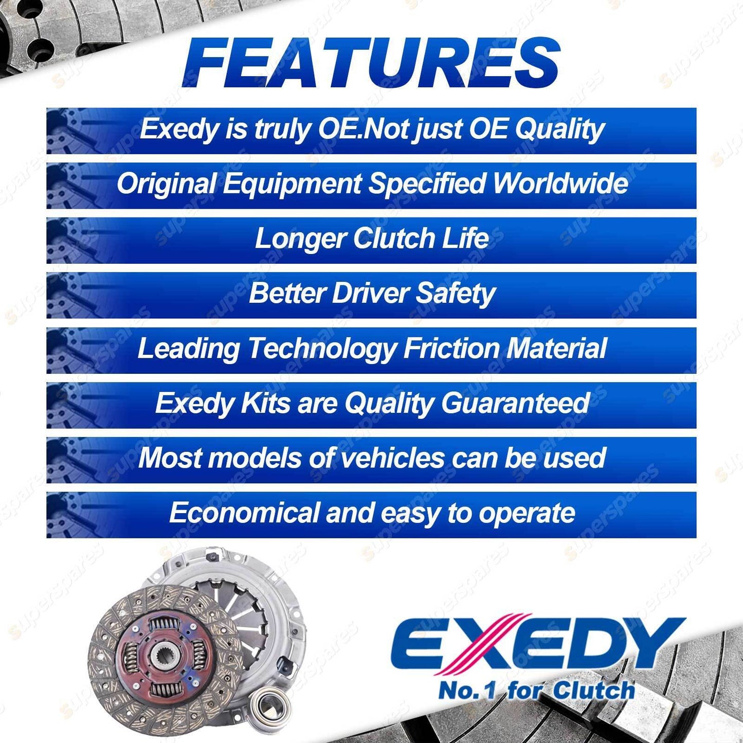 Exedy Clutch Kit for Nissan 180SX 200SX SILVIA S13 S14 SR20DET 2.0L