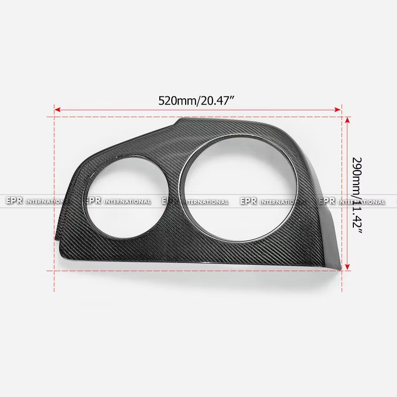 For Nissan Skyline R34 GTR OEM Style Carbon Fiber Tail Light Covers (2PC) - Direct Fit