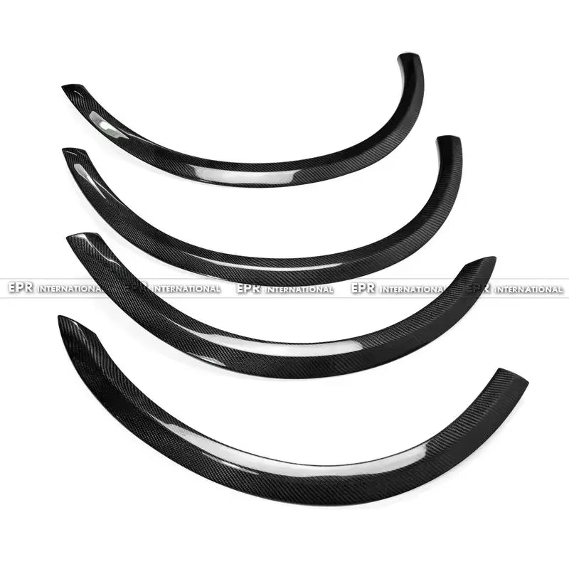 Car Styling for Nissan R34 GTR Superior AC Style Carbon Fiber Fender Flares 4Pcs Glossy Fibre Finish Wheel Arch Body Kit Trim