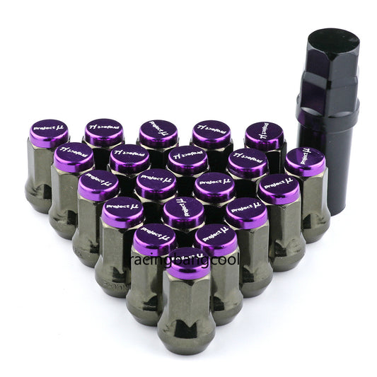 M12X1.25 Project MU Purple Composite SPEC Steel Wheel Nuts Wheel Rims Lug Nuts