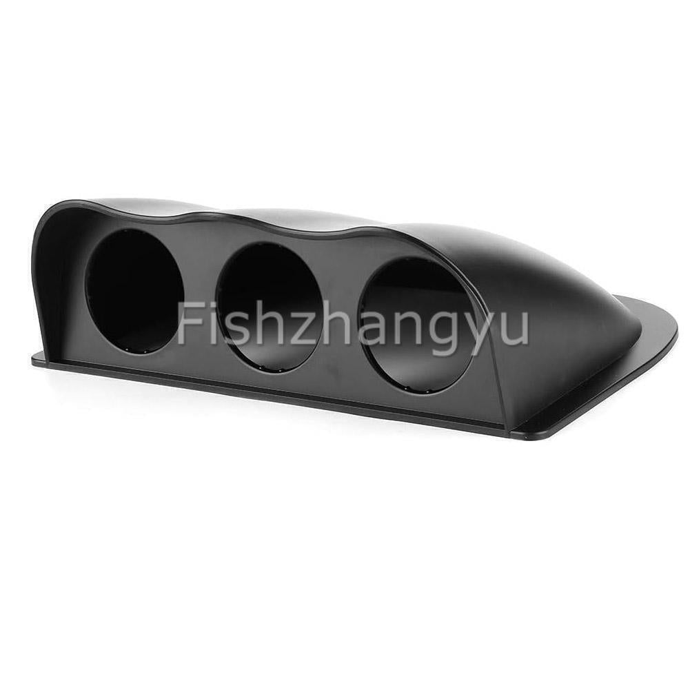 52Mm 2" Triple 3 Hole Dashboard Gauge Holder Pod Car Meter Mount Bracket Black